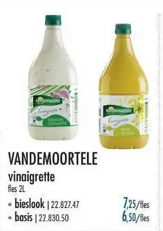 Vandermoortele Vinaigrette Bieslook En Basis