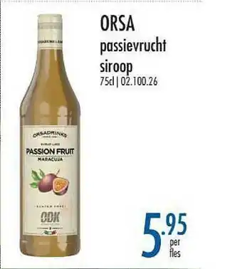 Orsa Passievrucht Siroop