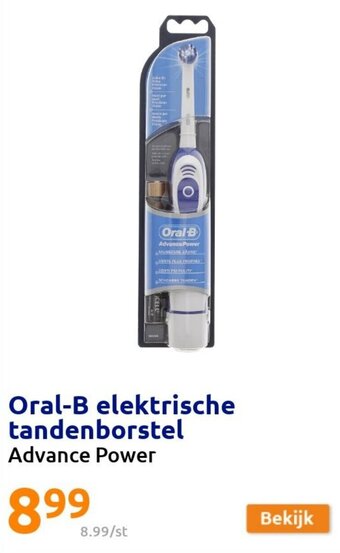 Action Oral-B Elektrische Tandenborstel Advanced Power aanbieding