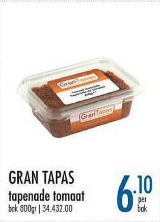 Gran Tapas Tapenade Tomaat