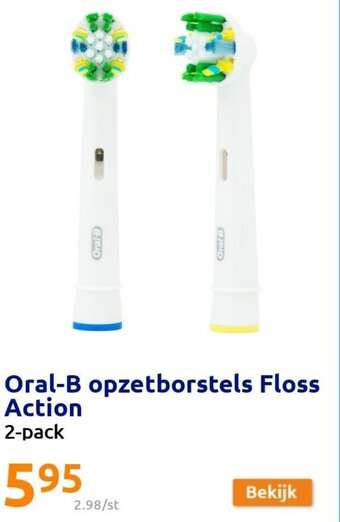 Oral-B Opzetborstels Floss Action 2 Pack