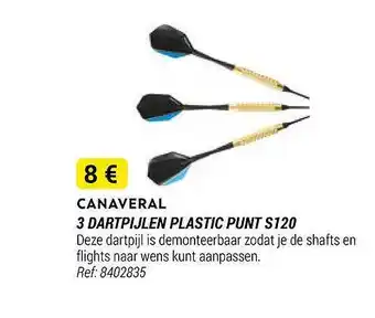 Canaveral 3 dartpijlen plastic punt s120
