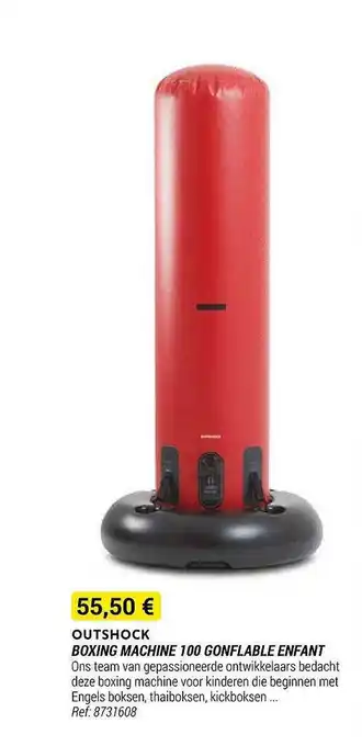 Outshock boxing machine 100 gonflable enfant