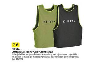 Decathlon Kipsta omkeerbaar hesje voor volwassenen aanbieding