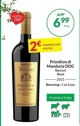 Primitivo di manduria doc bacconi 2021