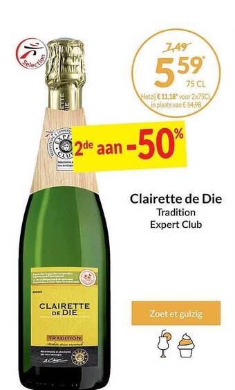 Intermarché Clairette de die tradition expert club aanbieding