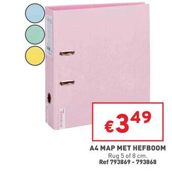 Trafic A4 map met hefboom aanbieding