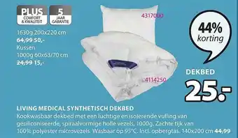 Jysk Living Medical Sythetisch Dekbed aanbieding
