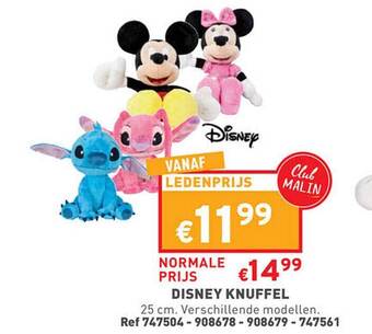 Trafic Disney knuffel aanbieding