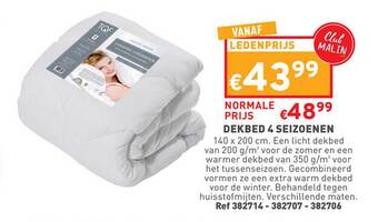 Trafic Dekbed 4 seizoenen aanbieding