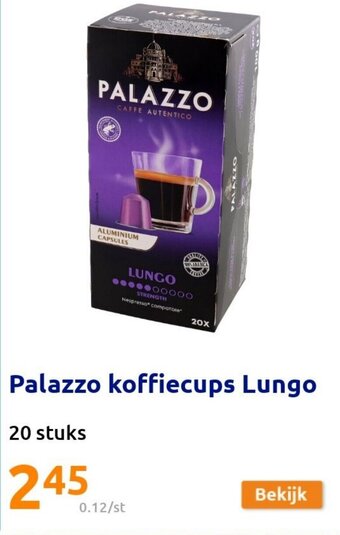 Palazzo Koffiecups Lungo 20 Stuks