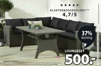 Jysk Ullehuse Loungeset aanbieding