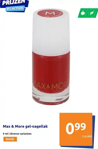Action Max & More Gel-Negellak 9ml aanbieding