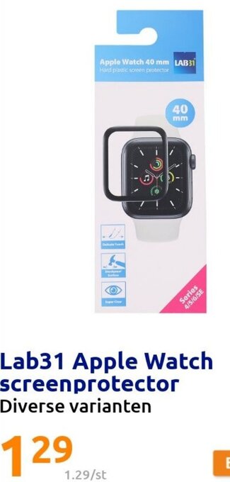 Action Lab31 Apple Watch Screenprotector aanbieding