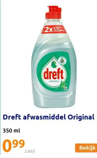 Action Dreft Afwasmiddel Original 350ml aanbieding