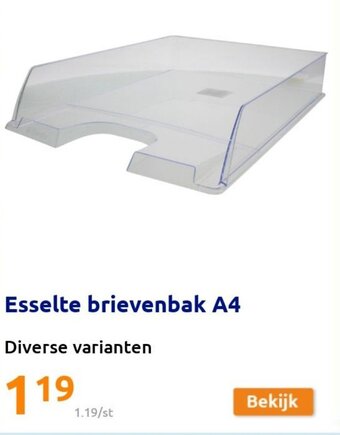 Action Esselte Brievenbak A4 aanbieding