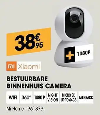 Xiaomi bestuurbare binnenhuis camera mi home