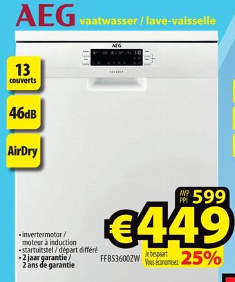 ElectroStock AEG vaatwasser/lave-vaisselle aanbieding