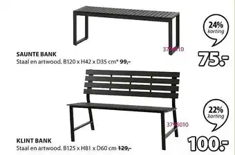 Jysk Saunte Bank En Klint Bank aanbieding