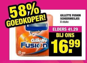 Big Bazar Gillette Fusion Scheermesjes aanbieding