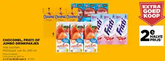 Jumbo Chocomel, Fristi of Jumbo Drinkpakjes Alle Soorten Multipack van 6 x 200ml aanbieding