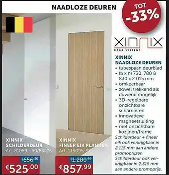 Zelfbouwmarkt Naadloze Deuren Tot -33% aanbieding