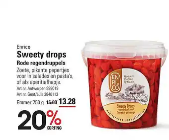 Enrico Sweety Drops Rode Regendruppels