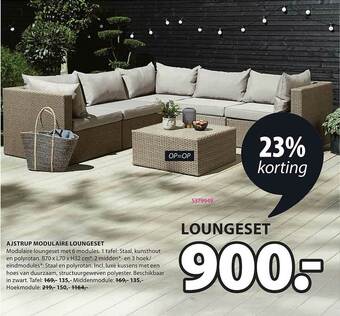 Jysk Ajstrup Modulaire Loungeset aanbieding