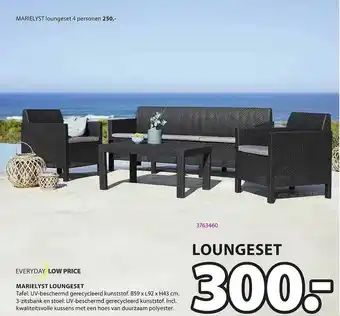 Jysk Everday Low Price Marielyst Loungeset aanbieding