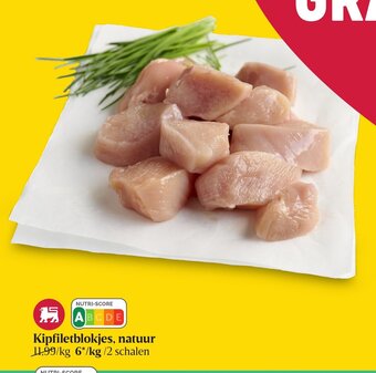 Delhaize Kipfiletblokjes Natuur aanbieding