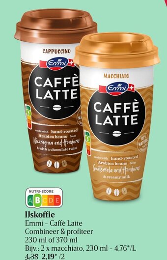 Delhaize Emmi - Caffe Latte Ijskoffie aanbieding