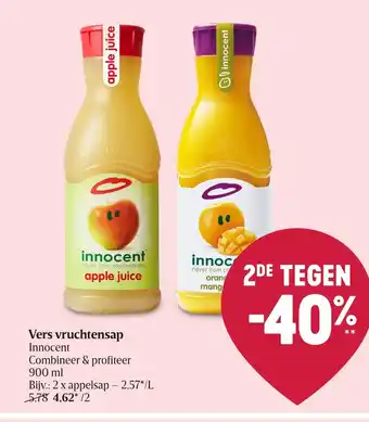 Delhaize Innocent Vers Vruchtensap 900ml aanbieding