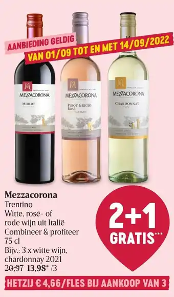 Mezzacorona Trentino, Witte, Rose of Rode Wijn Uit Italie