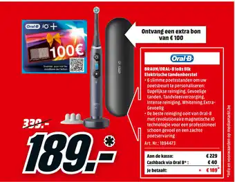 MediaMarkt Braun/Oral-B lo8s Blk Elektrische tandenborstel aanbieding