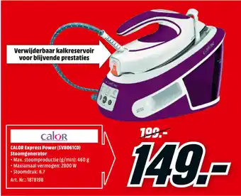 MediaMarkt Calor Express Power (SV8061C0) Stoomgenerator aanbieding