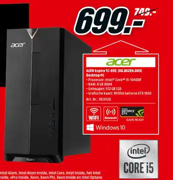 MediaMarkt ACER Aspire TC-895 (DG.BEZEH.003) Desktop PC aanbieding