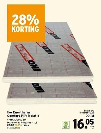 GAMMA Iko enertherm comfort pir isolatie aanbieding
