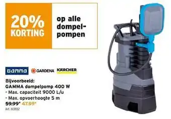 Gamma dompelpomp 400 w