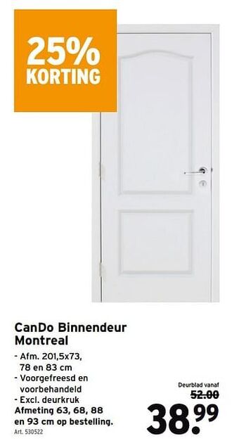 Cando binnendeur montreal
