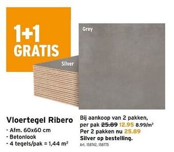 GAMMA Vloertegel ribero aanbieding