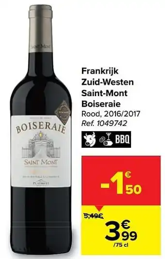 Carrefour Market Frankrijk zuid-westen saint-mont boiseraie rood aanbieding
