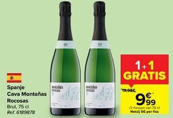 Carrefour Market Spanje cava montañas rocosas brut aanbieding