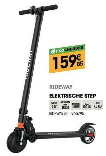 Electro Depot Rideway elektrische step rideway 65 aanbieding
