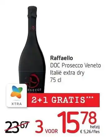 Spar Colruyt Raffaello doc prosecco veneto italië extra dry aanbieding