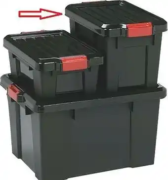 Makro Iris Powerbox 75 l zwart/rood aanbieding