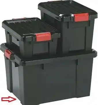 Makro Iris Powerbox 110 l zwart/rood aanbieding