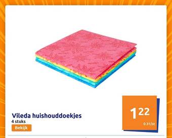 Action Vileda huishouddoekjes aanbieding