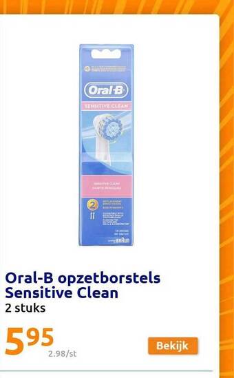 Oralb opzetborstels sensitive clean