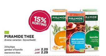 Ekoplaza Piramide thee aanbieding