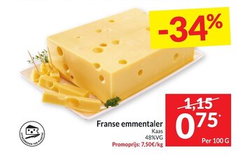 Intermarché Franse emmentaler 100g aanbieding